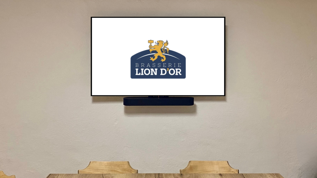 Salle de réunion installée dans le carnotzet de la Brasserie du Lion d'Or à Martigny en Valais