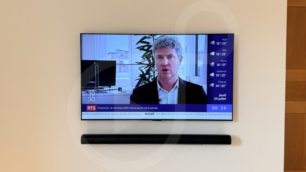 Installation d'une TV LG et Sonos à Martigny en Valais